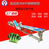2022年最新款蔬菜清洗切配流水線，凈菜加工生產(chǎn)線設(shè)備